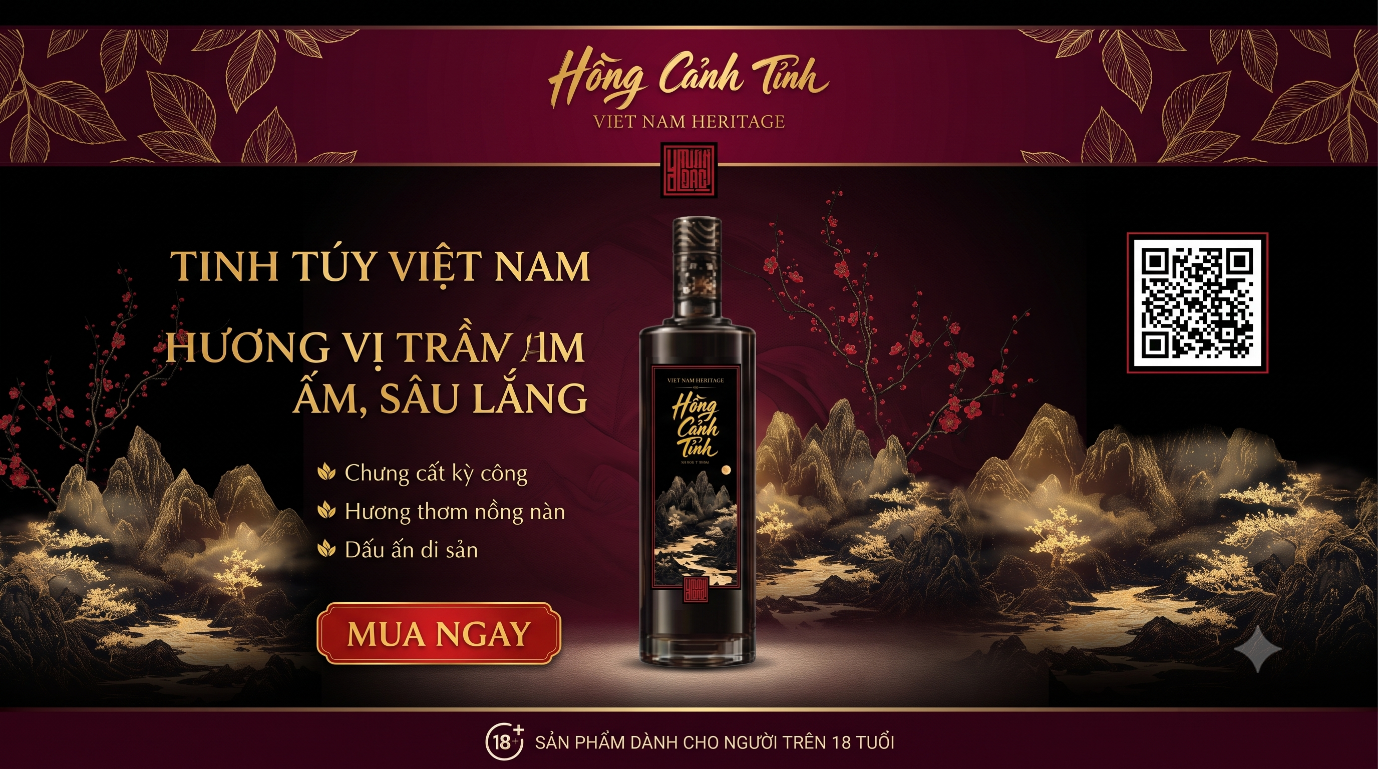Banner Hồng Cảnh Tình Máy Tính